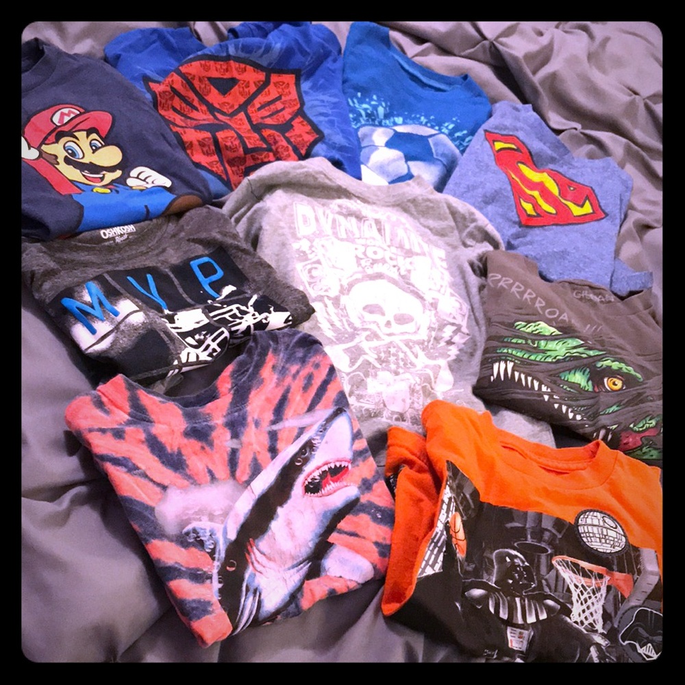 8 boy T-shirt’s 1 Long sleeve T
